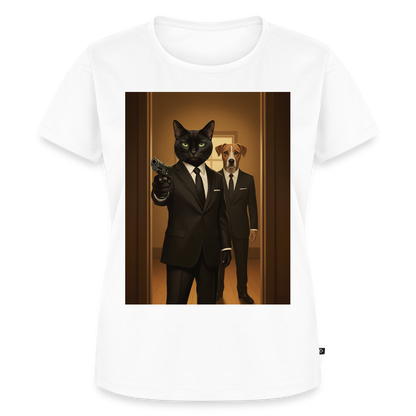 Krümel – Say Meow Again | Frauen Premium T-Shirt - Weiß