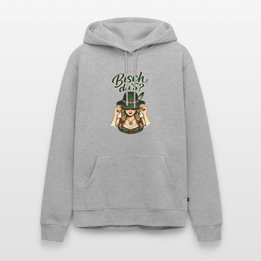 Bisch du’s? – Der Blick sagt alles | Männer Premium Hoodie - Grau meliert