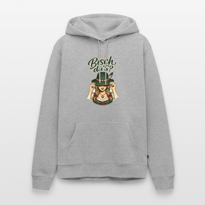 Bisch du’s? – Der Blick sagt alles | Männer Premium Hoodie - Grau meliert