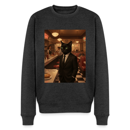Krümel – Royale mit Pfote |  Männer Premium Pullover - Anthrazit meliert