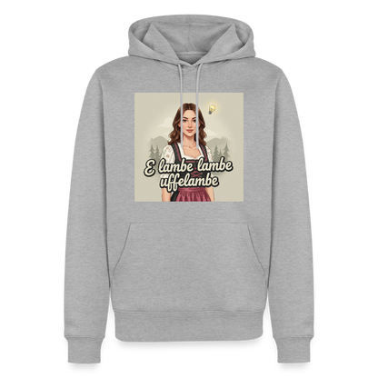 E Lambe, lambe, uffelambe – Alemannischer Geistesblitz | Männer Premium Hoodie - Grau meliert