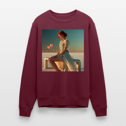 Leise Gedanken bei lauter Farben |  Männer Premium Pullover - Burgunderrot