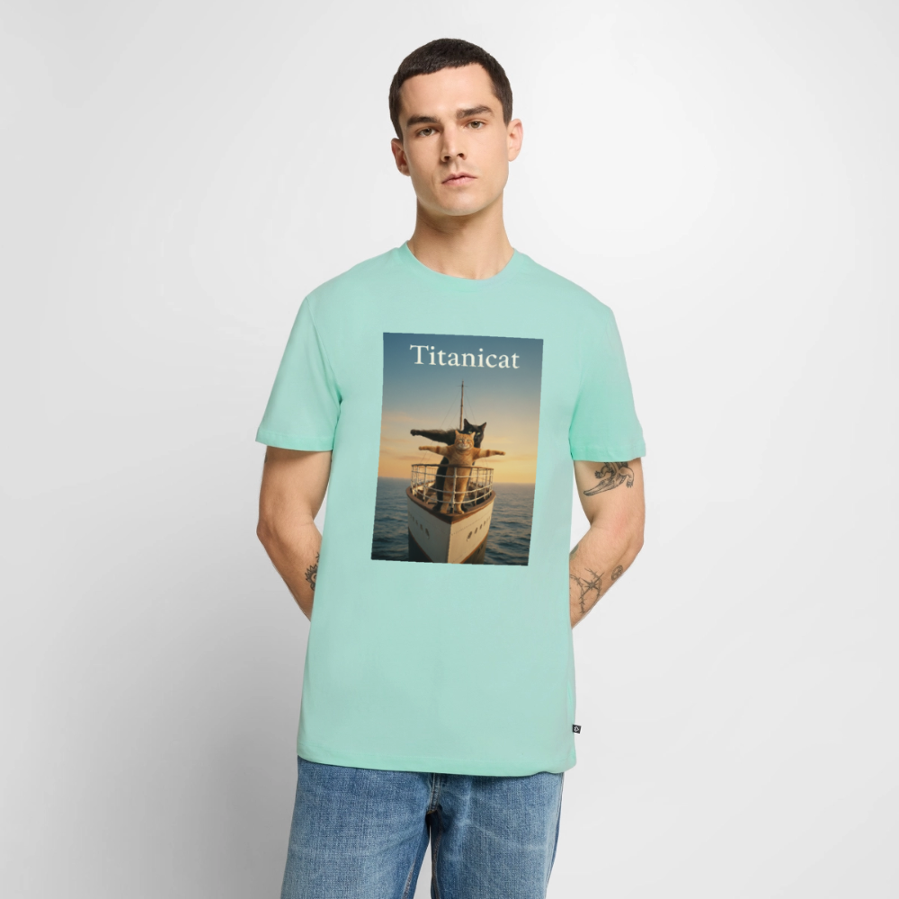 Titanicat – Ich bin der König der Kratzbäume | Männer Premium T-Shirt - Mint 