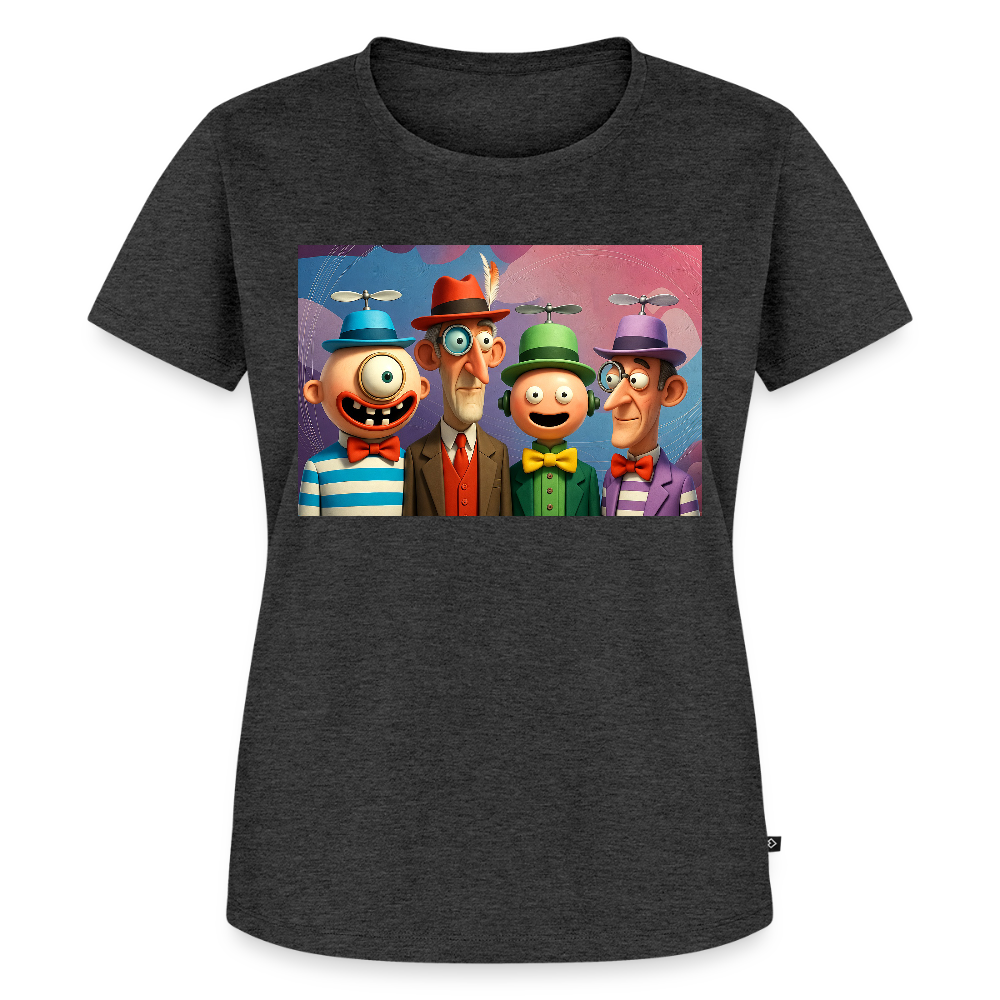 Gedankenkreise auf Hochtouren | Frauen Premium T-Shirt - Anthrazit meliert