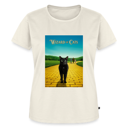 Wizard of Cats – Der gelbe Weg gehört Krümel | Frauen Premium T-Shirt - Naturweiß