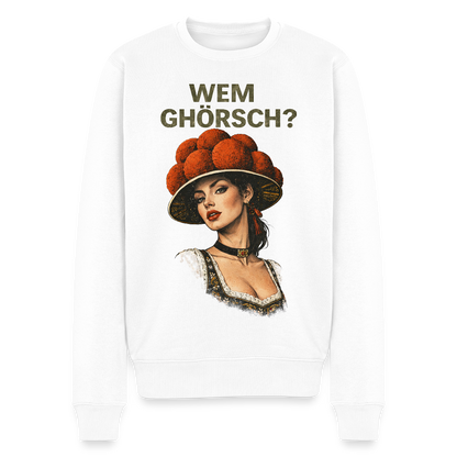 Wem ghörsch? – Schwarzwald Edition |  Männer Premium Pullover - Weiß