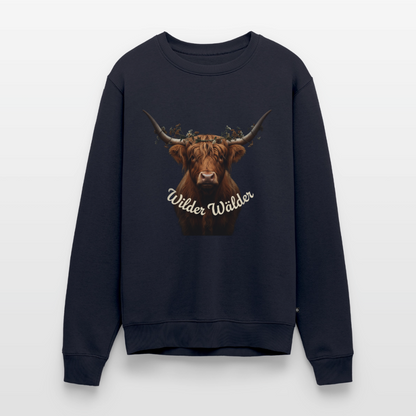 Wilder Wälder – Schwarzwald Highland Rind |  Männer Premium Pullover - Navy