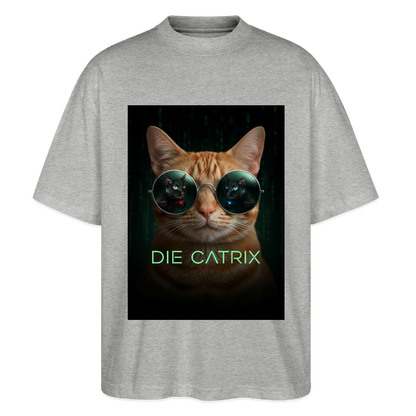 Die Catrix – Krümel erwacht | Stanley/Stella Oversized Unisex Bio T-Shirt Blaster - Grau meliert