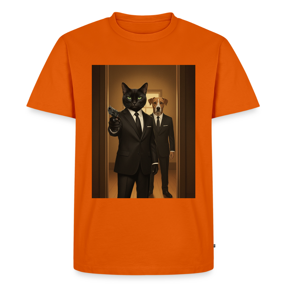 Krümel – Say Meow Again | Männer Premium T-Shirt - Orange 