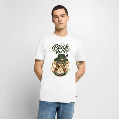 Bisch du’s? – Der Blick sagt alles | Männer Premium T-Shirt - Weiß