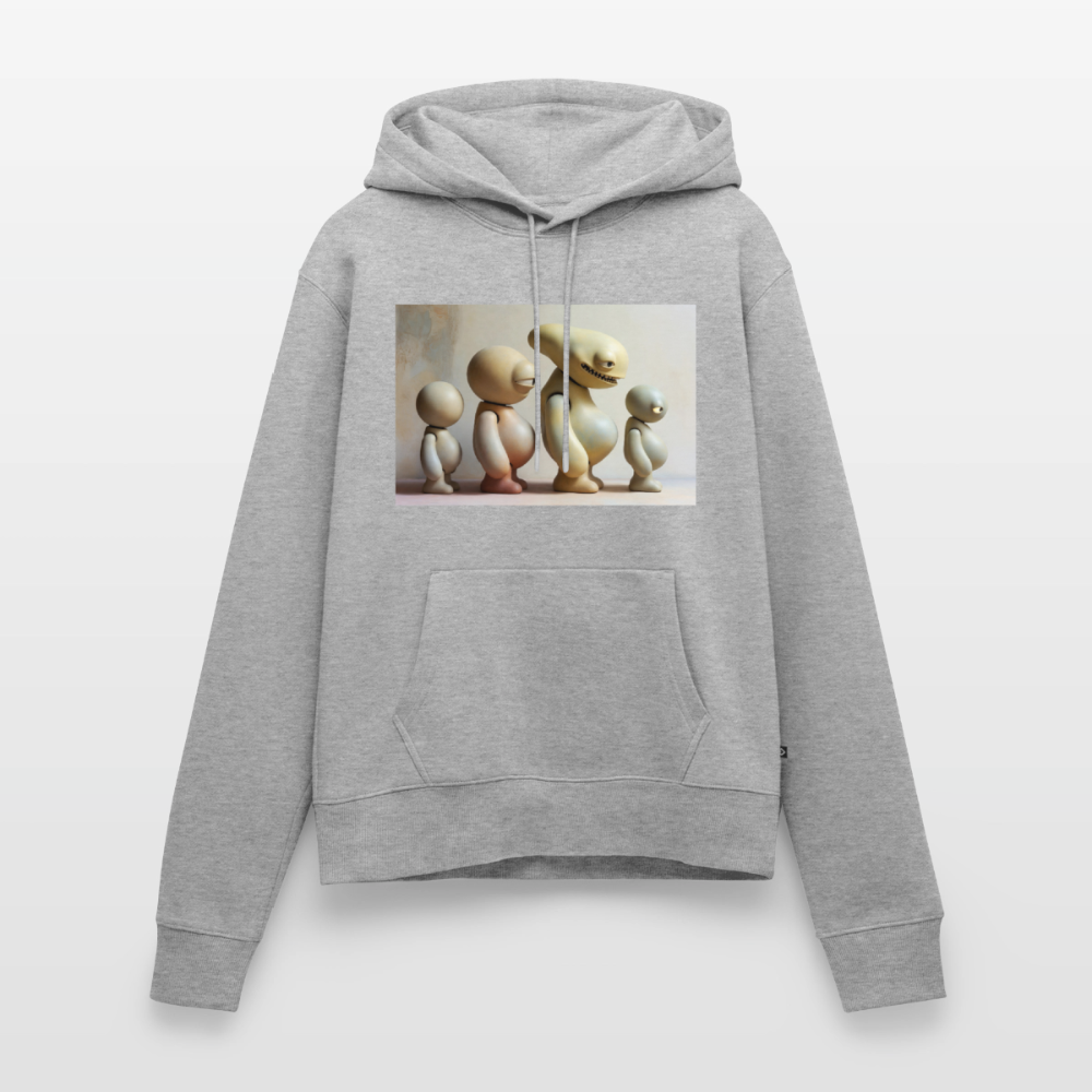 So wachsen wir also | Frauen Premium Hoodie - Grau meliert