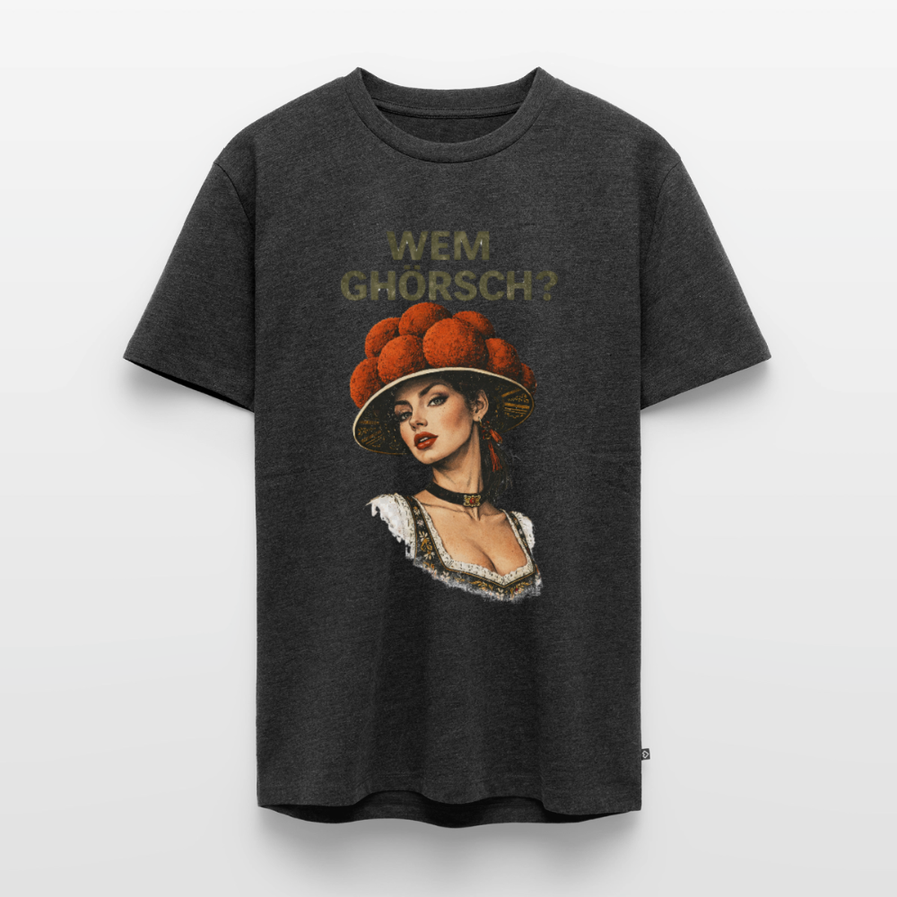Wem ghörsch? – Schwarzwald Edition | Männer Premium T-Shirt - Anthrazit meliert