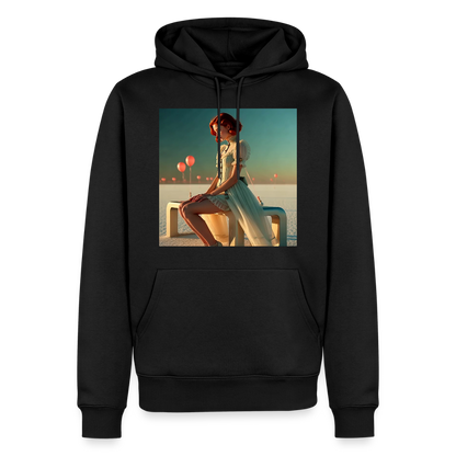 Leise Gedanken bei lauter Farben | Männer Premium Hoodie - Schwarz