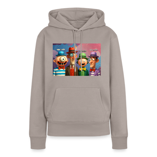 Gedankenkreise auf Hochtouren | Frauen Premium Hoodie - Taupe
