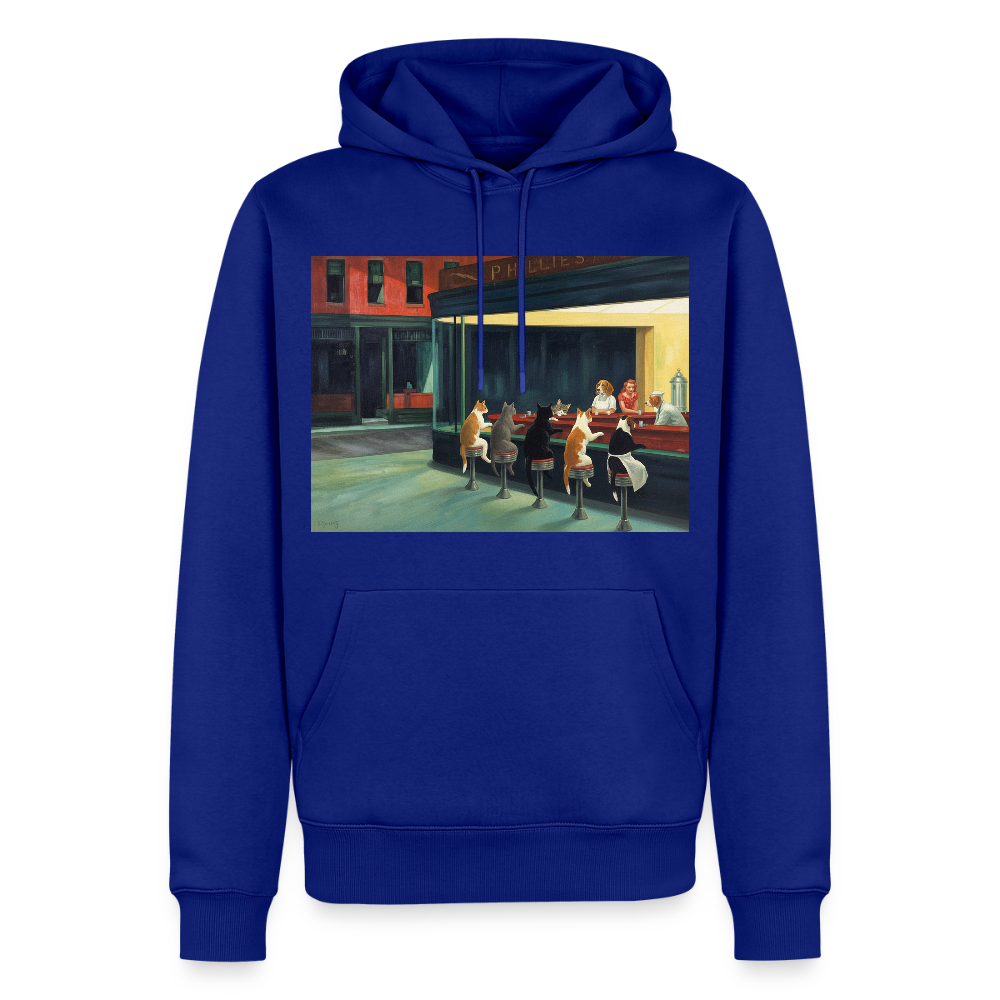 Wenn Hopper Katzen gemalt hätte | Männer Premium Hoodie - Royalblau