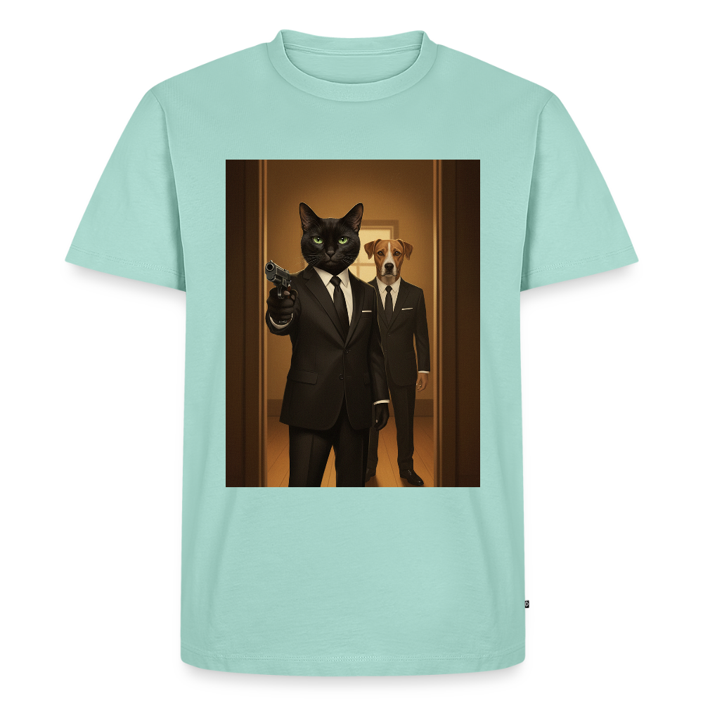 Krümel – Say Meow Again | Männer Premium T-Shirt - Mint 