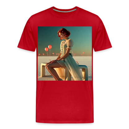 Leise Gedanken bei lauter Farben | Männer Premium T-Shirt - Rot