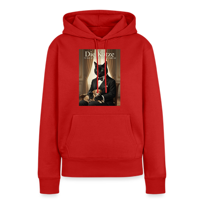 Die Katze – Krümel regelt das | Frauen Premium Hoodie - Rot
