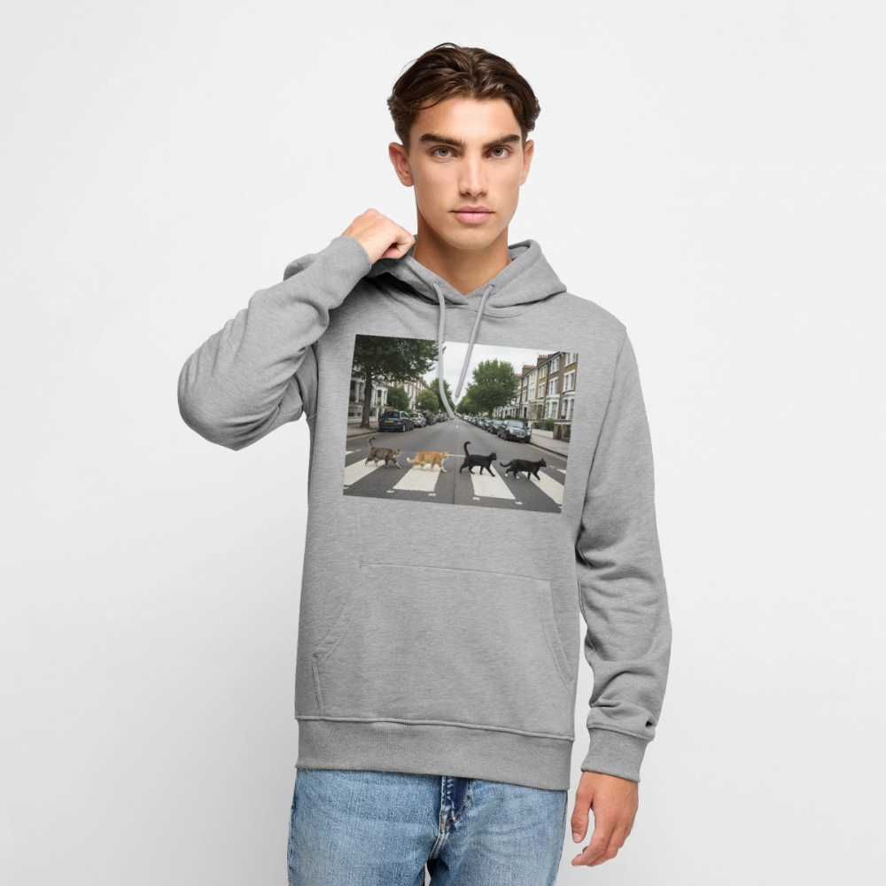The Purrfect Crossing – Wir waren vor der Band da | Männer Premium Hoodie - Grau meliert
