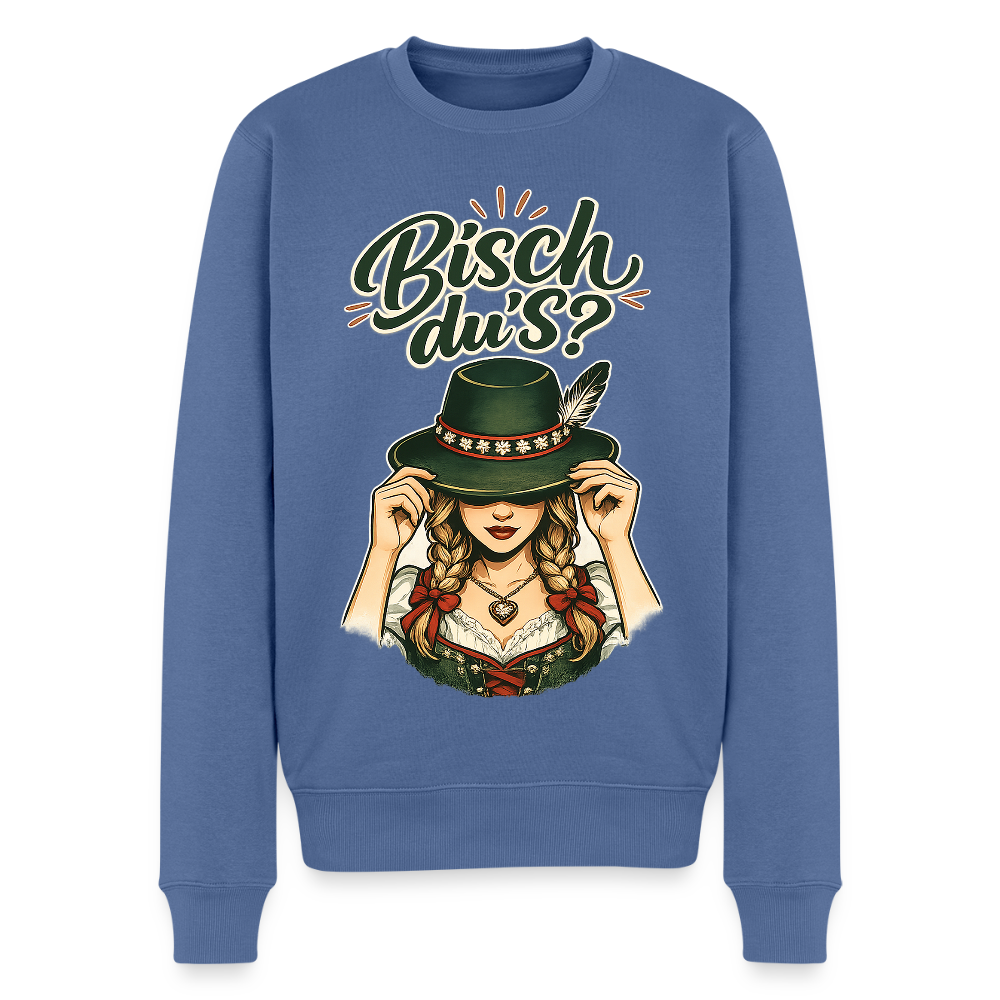 Bisch du’s? – Der Blick sagt alles |  Männer Premium Pullover - Taubenblau