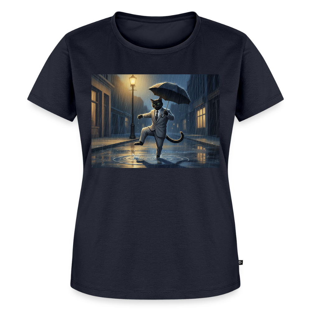 Krümel tanzt im Regen | Frauen Premium T-Shirt - Navy