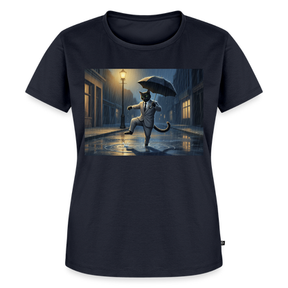 Krümel tanzt im Regen | Frauen Premium T-Shirt - Navy