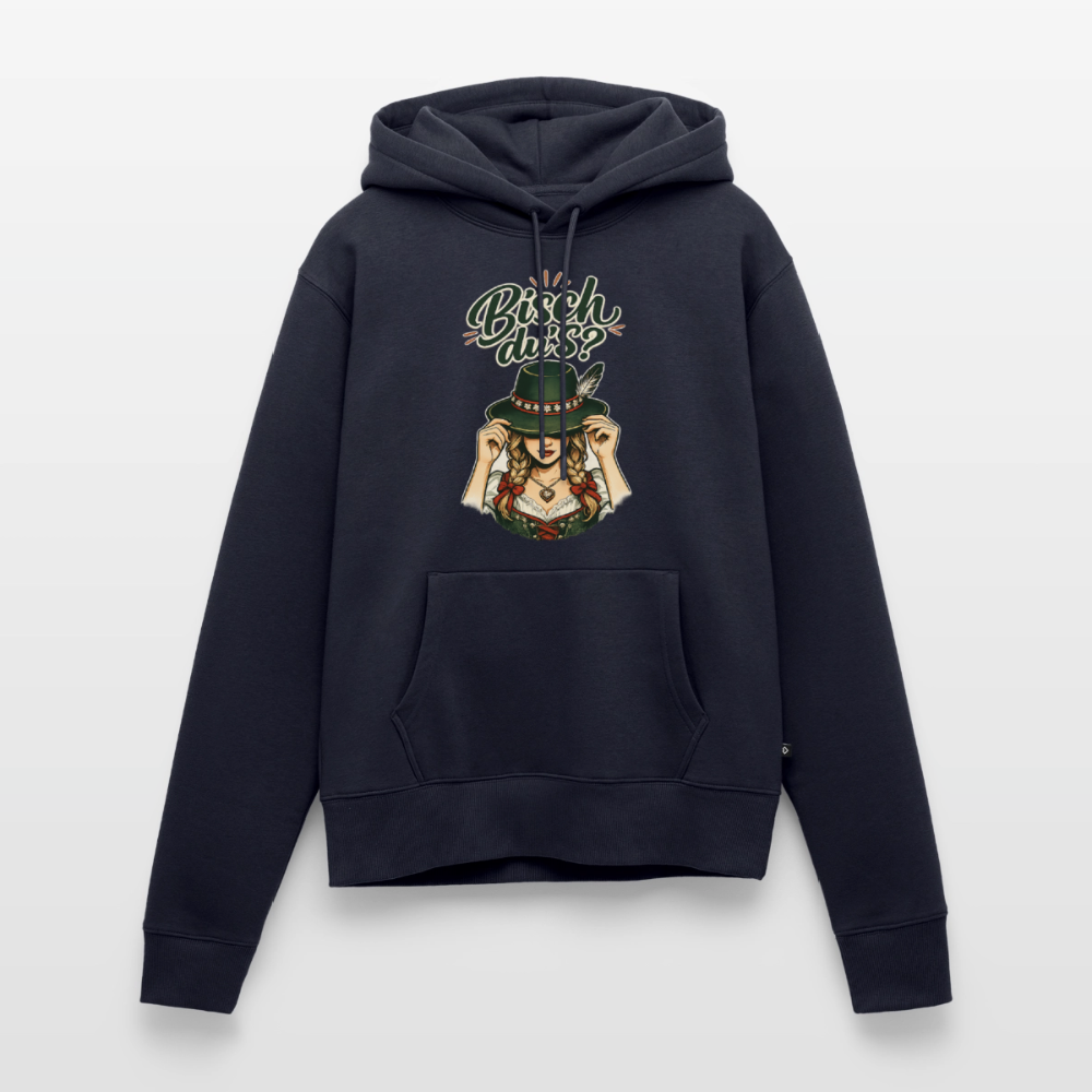 Bisch du’s? – Der Blick sagt alles | Frauen Premium Hoodie - Navy