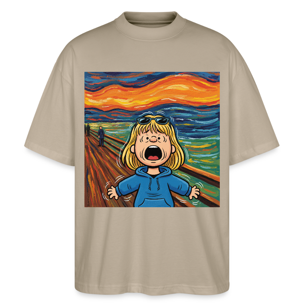Der Schrei… manchmal bist du es selbst | Stanley/Stella Oversized Unisex Bio T-Shirt Blaster - Steingrau