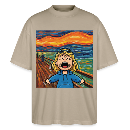 Der Schrei… manchmal bist du es selbst | Stanley/Stella Oversized Unisex Bio T-Shirt Blaster - Steingrau