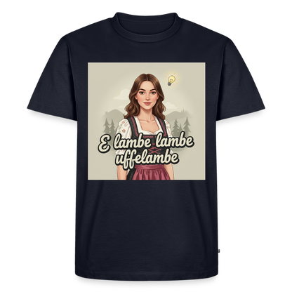 E Lambe, lambe, uffelambe – Alemannischer Geistesblitz | Männer Premium T-Shirt - Navy