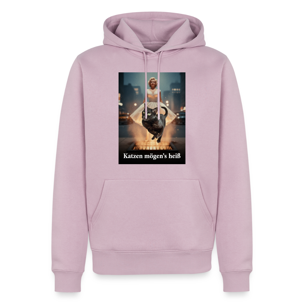 Katzen mögen’s heiß | Männer Premium Hoodie - Altrosa