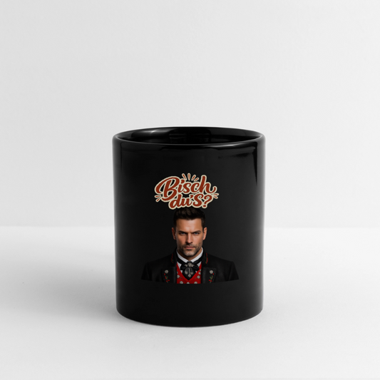 Bisch du’s? – Schwarzwaldkerl | Tasse einfarbig - Schwarz