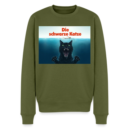 Die schwarze Katze - Krümel taucht auf |  Männer Premium Pullover - Khaki
