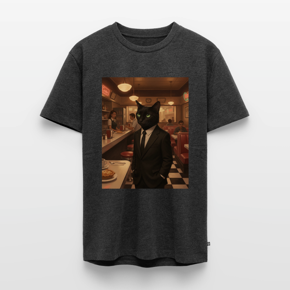 Krümel – Royale mit Pfote | Männer Premium T-Shirt - Anthrazit meliert