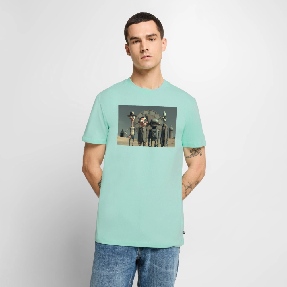 Pünktlich zu spät – Die seltsame Gesellschaft | Männer Premium T-Shirt - Mint 