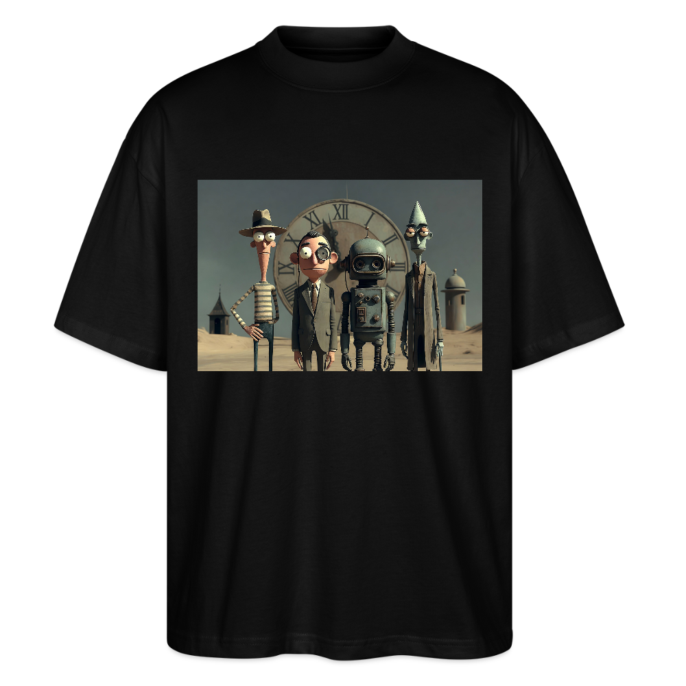Pünktlich zu spät – Die seltsame Gesellschaft | Stanley/Stella Oversized Unisex Bio T-Shirt Blaster - Schwarz