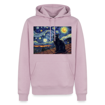 Sternennacht… aber die Katze denkt nach | Männer Premium Hoodie - Altrosa