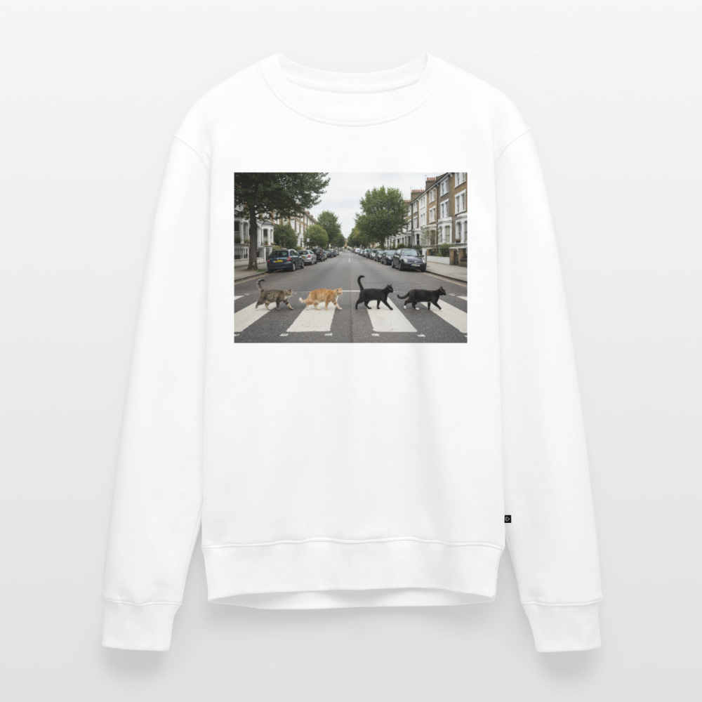 The Purrfect Crossing – Wir waren vor der Band da |  Männer Premium Pullover - Weiß
