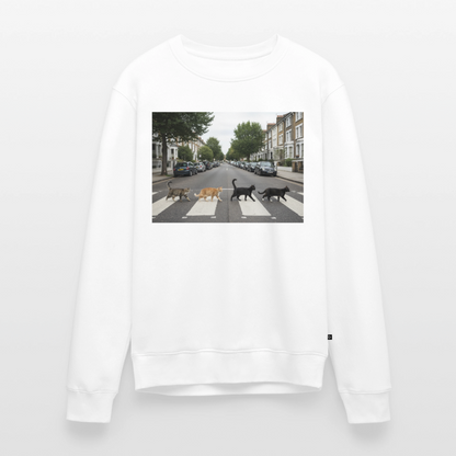 The Purrfect Crossing – Wir waren vor der Band da |  Männer Premium Pullover - Weiß