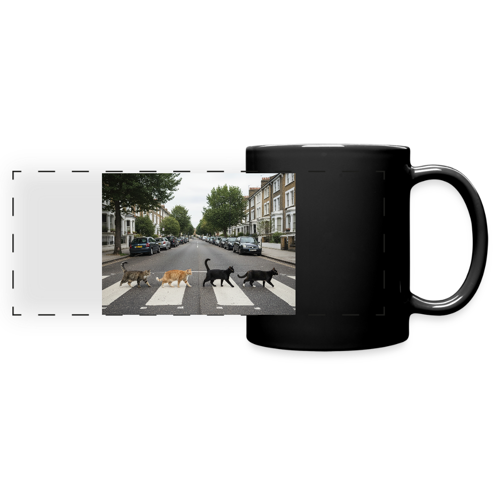 The Purrfect Crossing – Wir waren vor der Band da | Tasse einfarbig - Schwarz