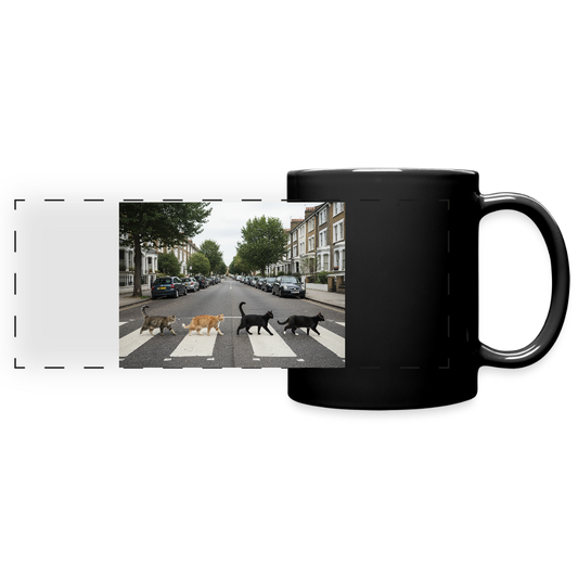 The Purrfect Crossing – Wir waren vor der Band da | Tasse einfarbig - Schwarz