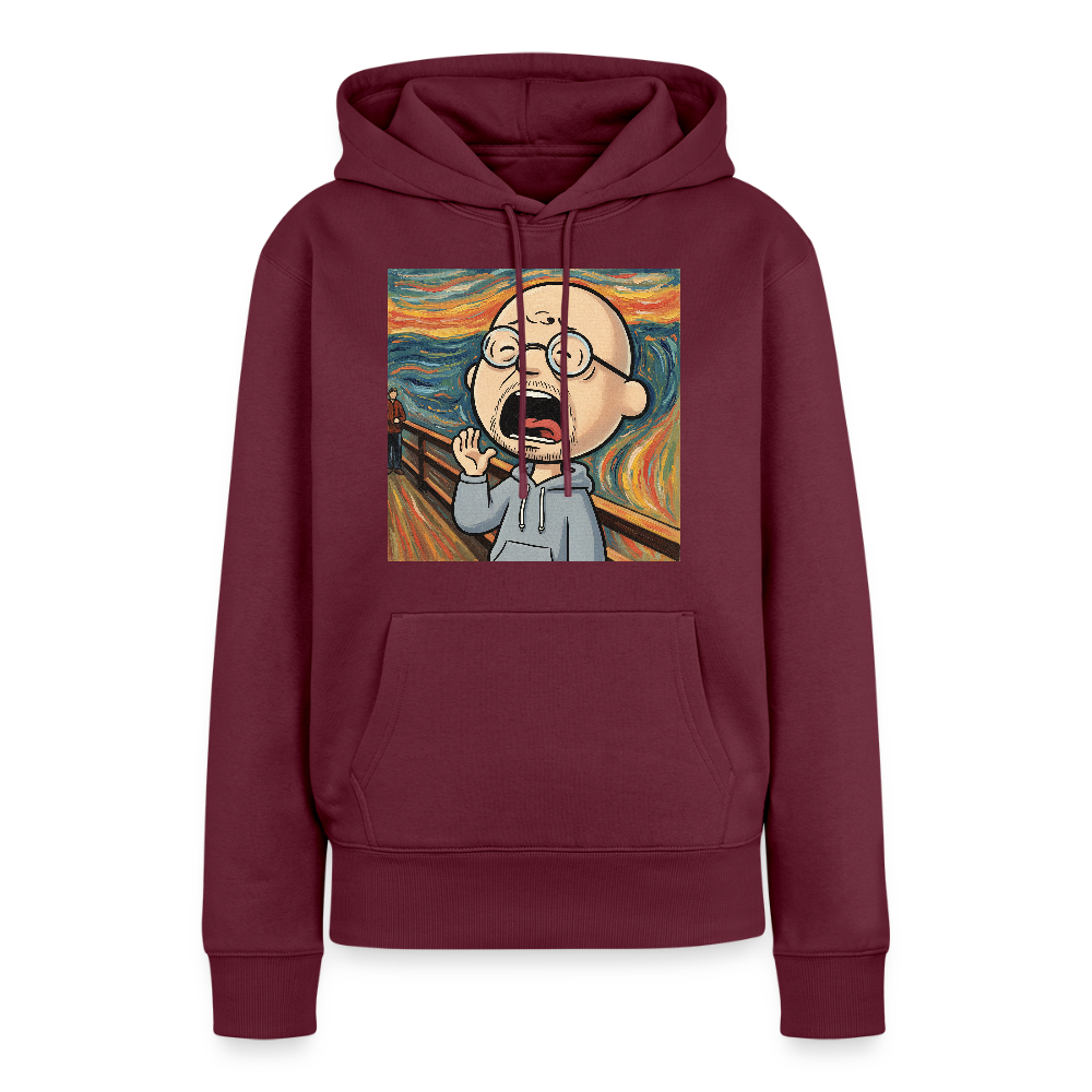 Der Schrei… aber heute bin ich dran | Frauen Premium Hoodie - Burgunderrot