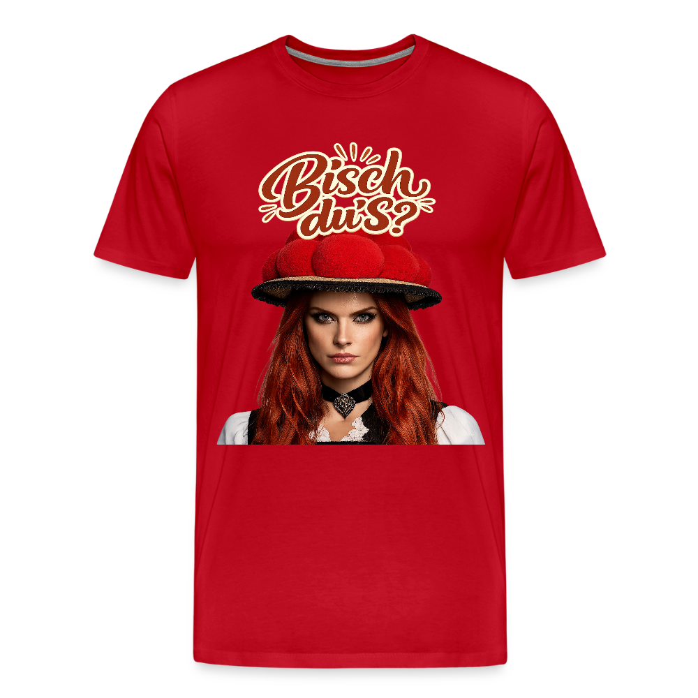Bisch du’s? – Schwarzwaldmädel | Männer Premium T-Shirt - Rot