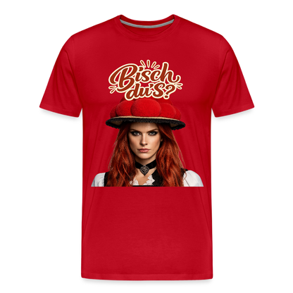 Bisch du’s? – Schwarzwaldmädel | Männer Premium T-Shirt - Rot