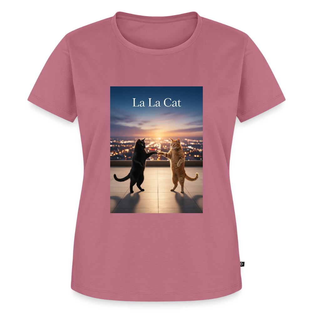 La La Cat – Tanz über den Dächern | Frauen Premium T-Shirt - Mauve
