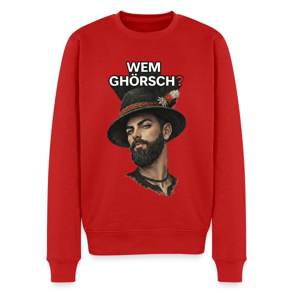 Wem ghörsch? – Alemannische Klärung |  Männer Premium Pullover - Rot