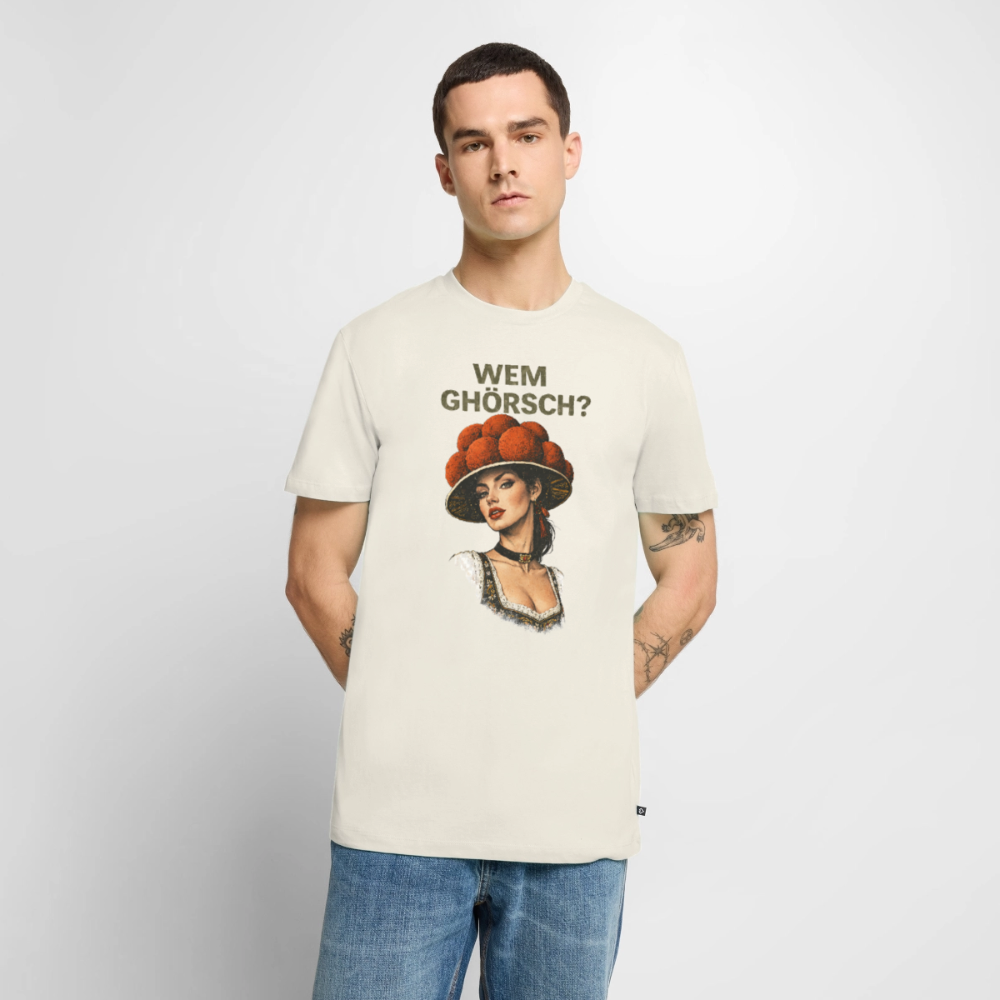Wem ghörsch? – Schwarzwald Edition | Männer Premium T-Shirt - Naturweiß