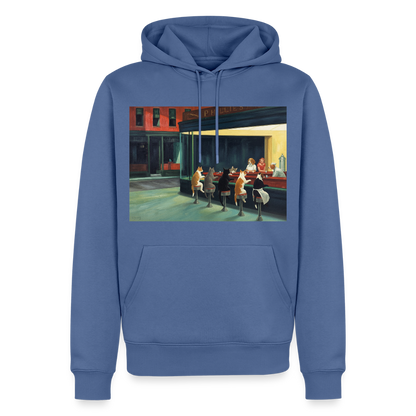 Wenn Hopper Katzen gemalt hätte | Männer Premium Hoodie - Taubenblau