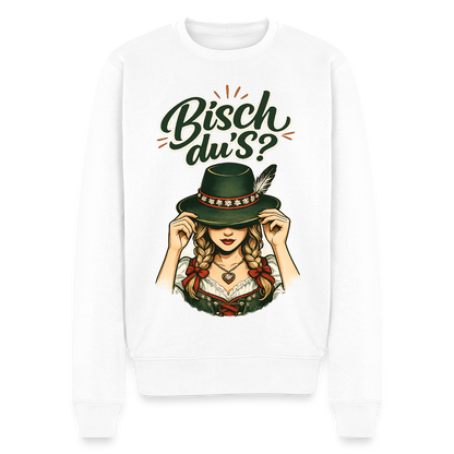 Bisch du’s? – Der Blick sagt alles |  Männer Premium Pullover - Weiß