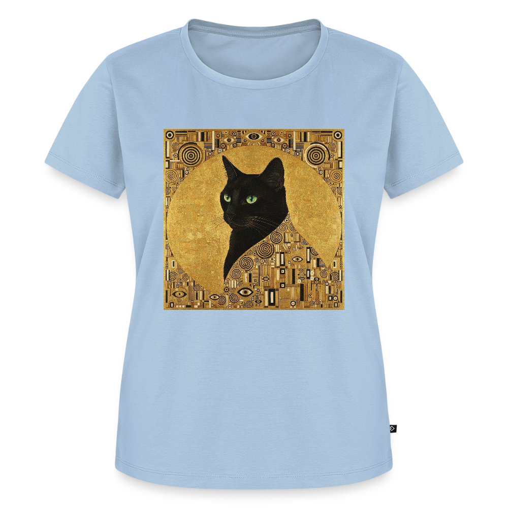 Adele… aber sie schnurrt – Goldene Katze à la Klimt | Frauen Premium T-Shirt - Hellblau